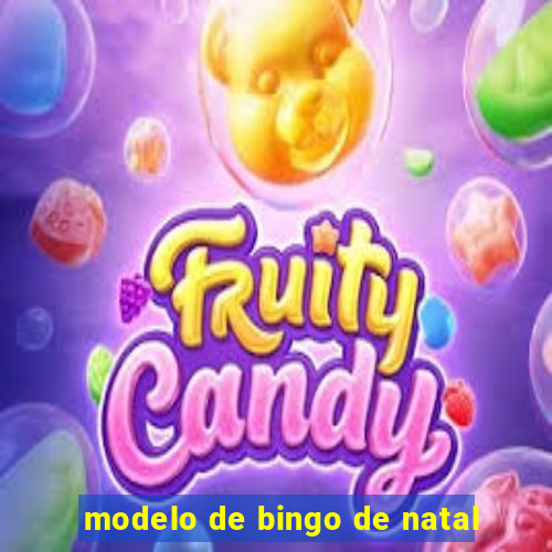 modelo de bingo de natal